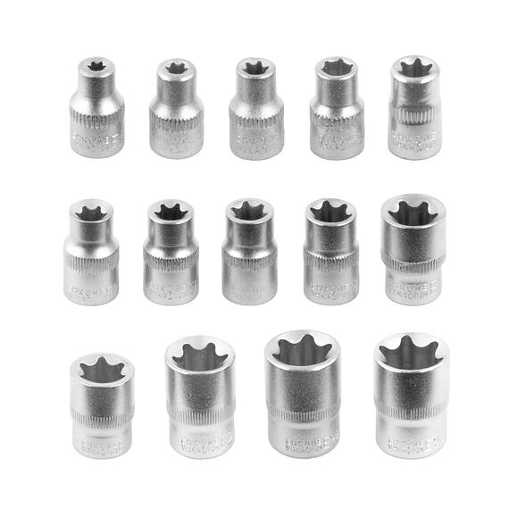 PROCRAFT WS216 gola sada 216-dílná, 1/4"+3/8"+1/2", očkoploché klíče