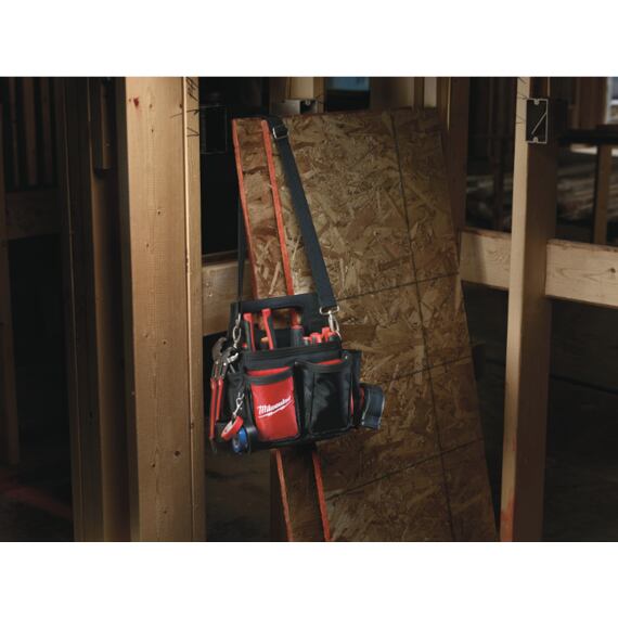 MILWAUKEE 4932500308 elektrikářská brašna na opasek, vyrobena z balistického nylonu, dvojité prošití