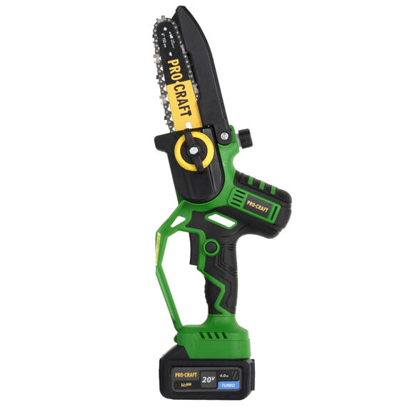 PROCRAFT PKA32Li-P aku ruční řetězová pilka 20V/4Ah, lišty 152+203mm, bezuhlíkový motor, POUZDRO