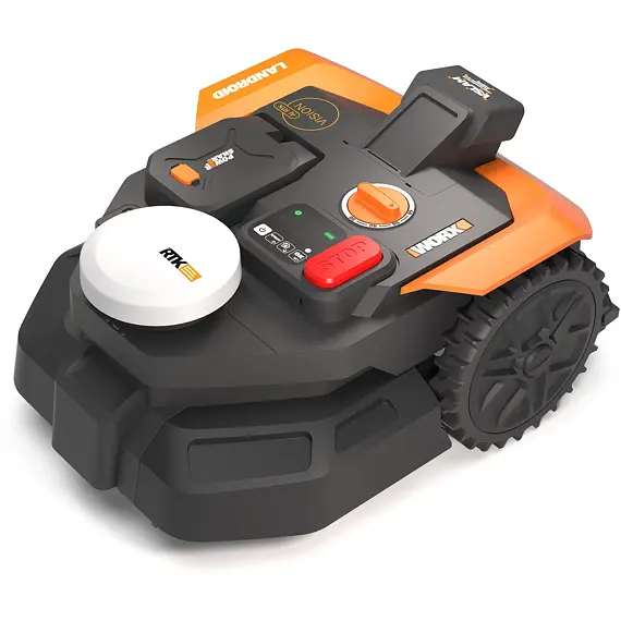 WORX Garden WR365E robotická sekačka VisionRTK stereo, řízená GPS signálem a kamerou