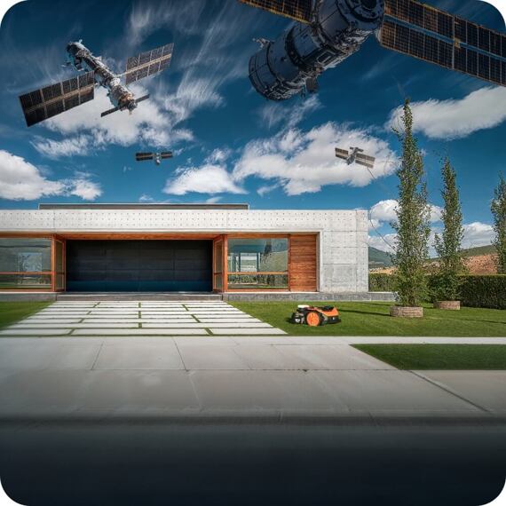 WORX Garden WR365E robotická sekačka VisionRTK stereo, řízená GPS signálem a kamerou