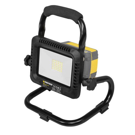 PROTECO svítilna aku 20W/20V, 1000/2000lm, bez baterie 51.10-AL-20-20