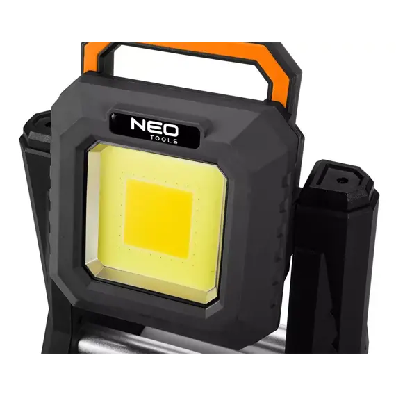NEO aku reflektor teleskopický LED COB 3000lm, 10Ah USB C, 6500K/2700K, Powerbanka, 99-124