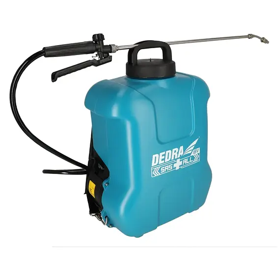 DEDRA aku zádový postřikovač 18V, nádoba 16l, 1,45l/min., tryska 55-100cm, bez baterie, DED6981
