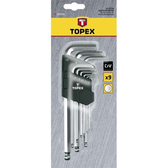 TOPEX imbus sada 1,5-10mm 9ks 35D957