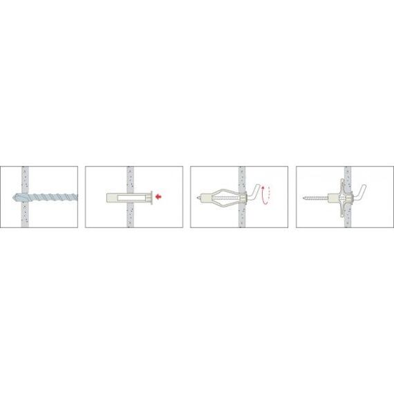 FRIULSIDER TPV04 hmoždinka plastová s uzavřeným okem