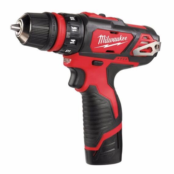 MILWAUKEE M12 BDDXKIT-202C aku skrutkovač s výmennými nástavcami 12V/2Ah
