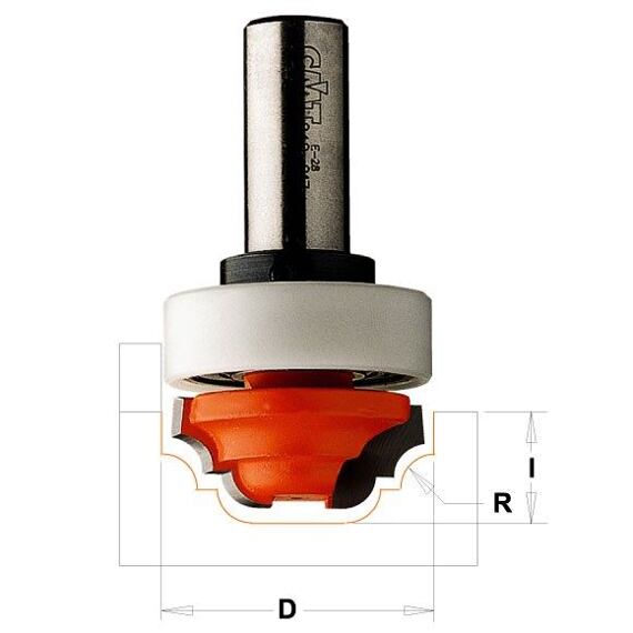CMT fréza profilová čelná s ložiskom R4 D31,7*13 S=8 HM C94831711B