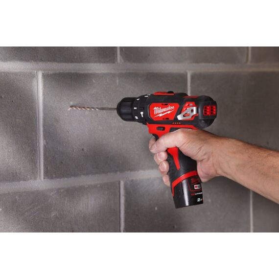 MILWAUKEE M12 BPD-0 aku příklepová vrtačka 12V, 38Nm, 0-400/1500 ot./min bez baterie