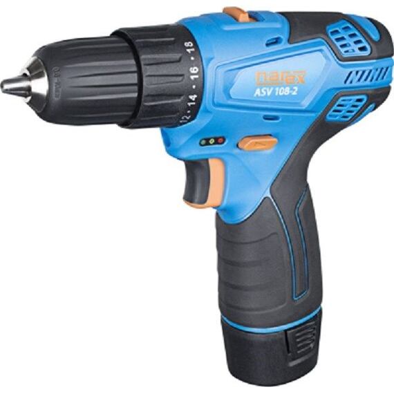 NAREX ASV108-2 aku vrtačka 10,8V/2*2Ah, 35Nm, 0-350/1350 ot./min, kufr