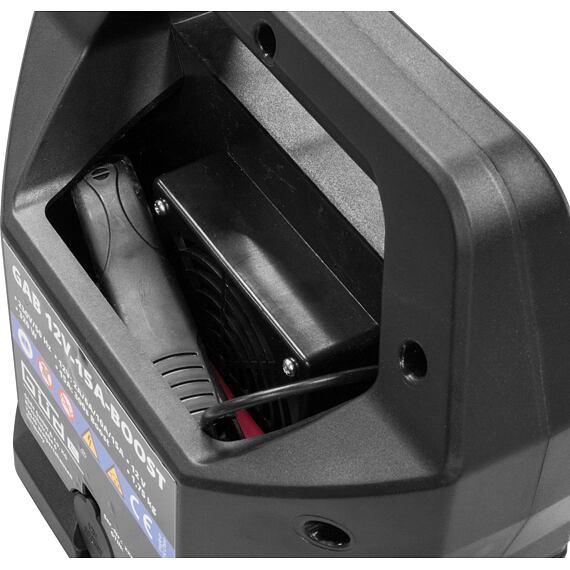 GÜDE GAB 15A BOOST nabíječka autobaterií 12V, 2-6-10-15A, kapacita 2-400Ah, Pb/GEL/AGM/MF/WET