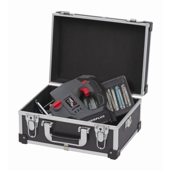 KREATOR kufrík AL 320*230*160mm so zámkami, čierny KRT640106B