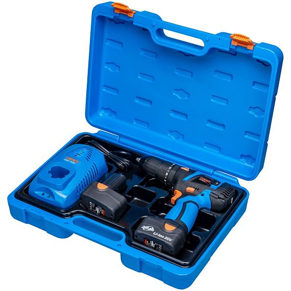 NAREX ASP 202-2B BMC 2,0Ah aku příklepová vrtačka 20V/2*2Ah, 67Nm, 0-500/1800 ot./min 65405304