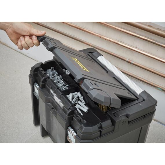 STANLEY FMST1-75796 kufrík FATMAX PRO-STACK, hlboký 44*32*34 cm, dlhá Al rukoväť