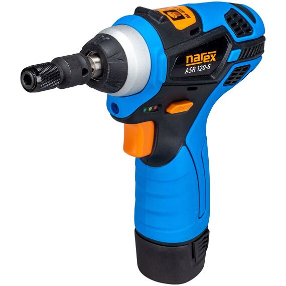 NAREX ASR 122-S BMC, aku rázový utahovák 12V/2*2Ah, 139Nm, 3/8", kufr