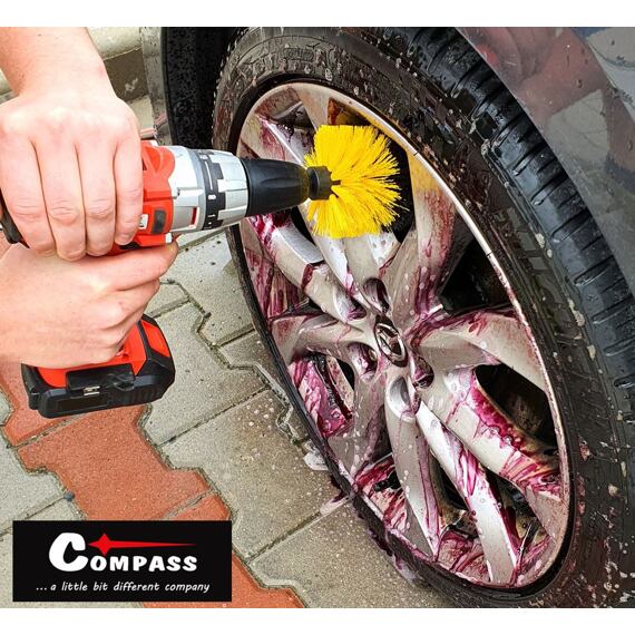 COMPASS kefy čistiace do vŕtačky 4ks, 10380