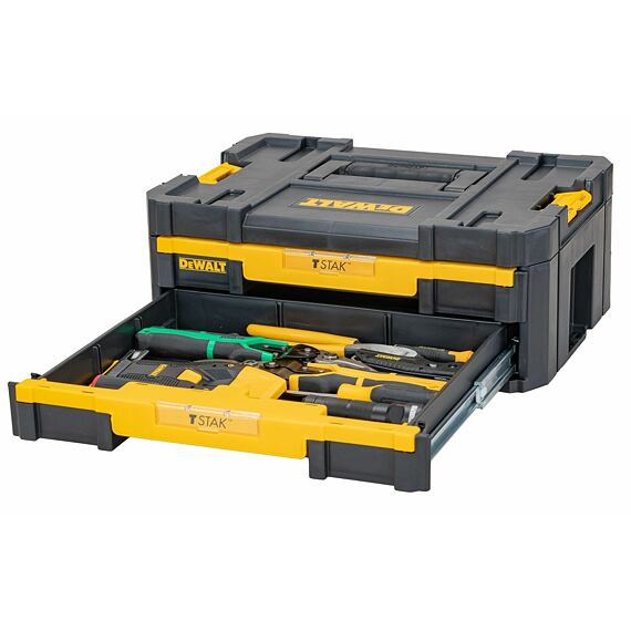 DeWalt DWST1-70706 kufrík TSTAK IV s dvoma zásuvkami
