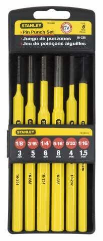 STANLEY 4-18-226 průbojníky 6ks