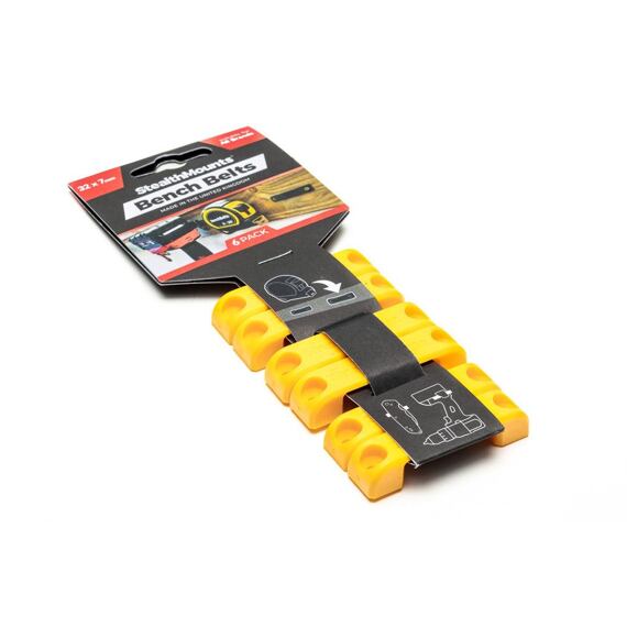 StealthMounts držiak náradia na priskrutkovanie Bench Belt, žltý