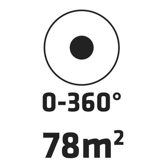 VERTO postrekovač záhradný, kruhový 360° zapichovací, PH, 15G785