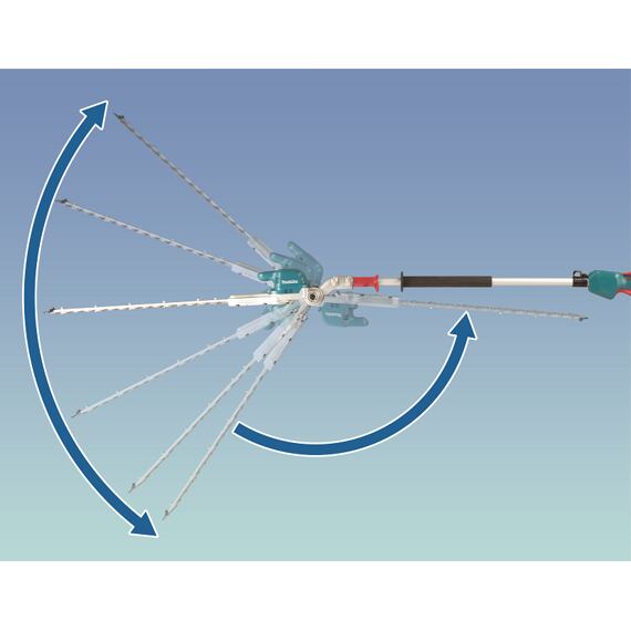 MAKITA DUN500WZ aku plotostřih 18V, lišta 500mm, délka stroje 2115mm, nast.úhel lišty, bez baterie