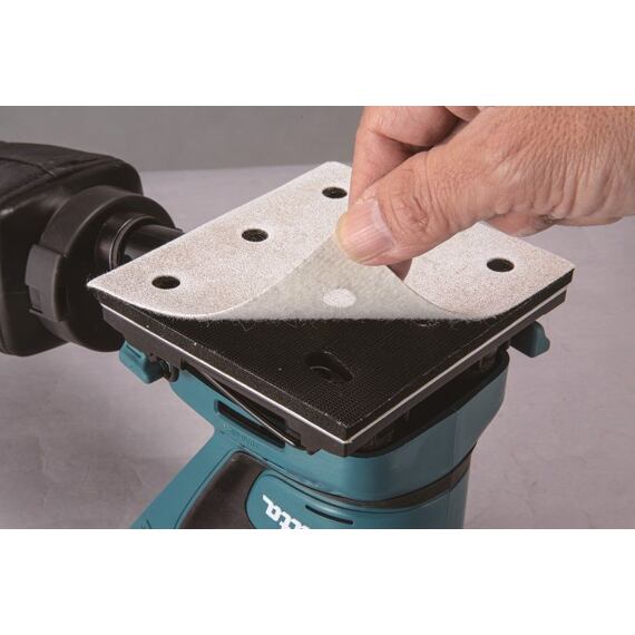 MAKITA DBO480Z aku vibrační bruska LXT 18V, 114*102mm, suchý zip, 11000/14000 ot./min.