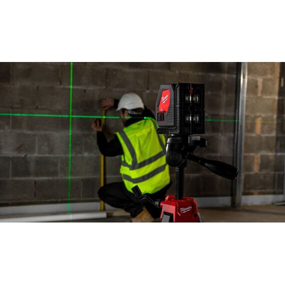 MILWAUKEE CLL-C křížový liniový laser ZELENÝ, samonivelace, napájení 4*AA, IP54