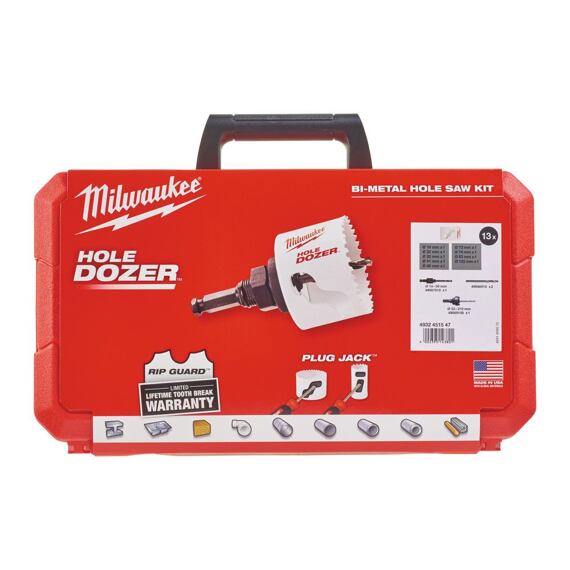 MILWAUKEE 4932451547 súprava kruhových pílok 19-102mm, 12ks Bimetal/Cobalt 8% HOLE DOZER