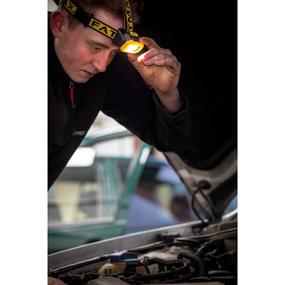 STANLEY FMHT81509-0 čelovka LED, 50/200lm, detektor pohybu, 3*AAA součástí