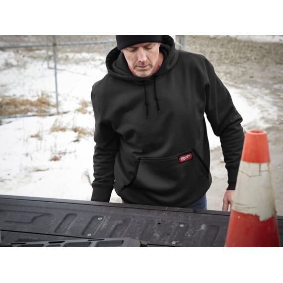 MILWAUKEE 4933478213 pracovní mikina s kapucí, vel. M,  směs bavlny a polyesteru, odolná proti větru