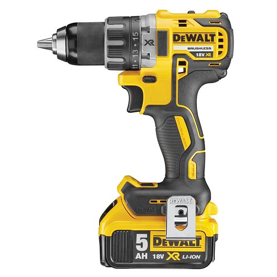 DeWalt DCD791P2 aku bezuhlíková vŕtačka 18V/2*5Ah XR Li-Ion, TSTAK kufrík