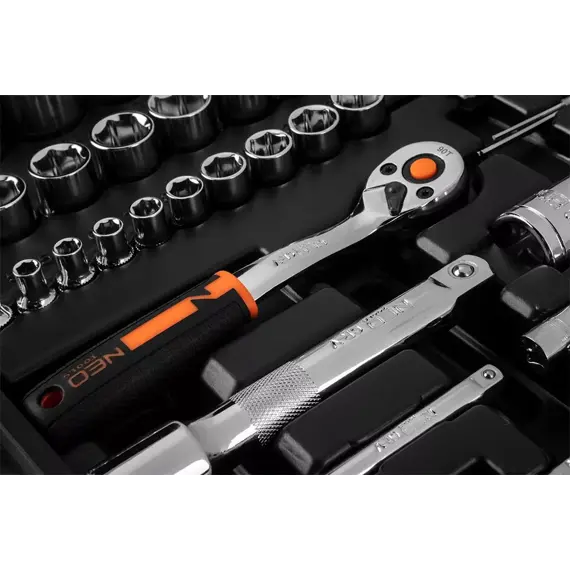 NEO TOOLS gola sada 1/2"-1,4", 73-dílná, 10-054