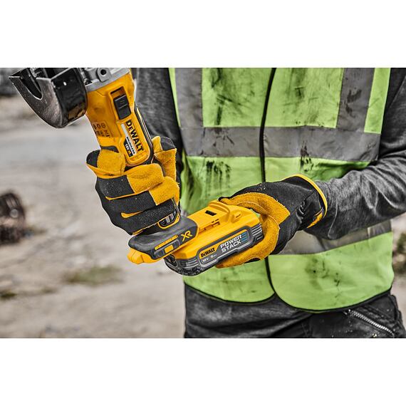 DeWalt DCG405H2T aku bezuhlíková úhlová bruska 125mm, 18V/2*5Ah PowerStack, kufr TSTAK