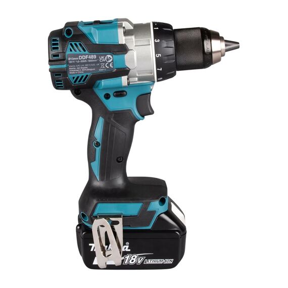 MAKITA DDF489RTJ aku bezuhlíkový šroubovák 18V/2*5Ah LXT, 73Nm, 0-550/1800 ot./min., MAKPAC