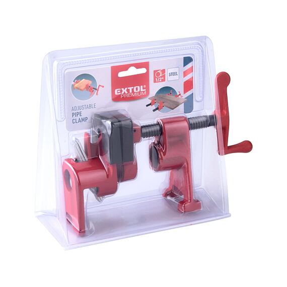 EXTOL Premium svěrka trubková 1/2", nastavitelná, upínací síla až 550kg, 8815402 