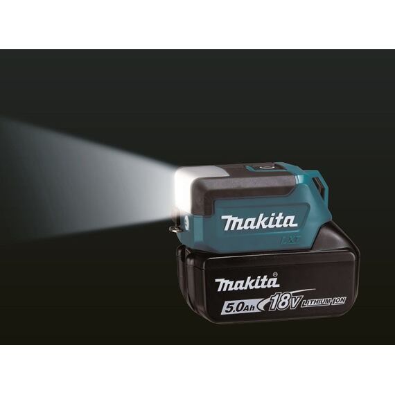 MAKITA DML817 aku svítilna LED 18V LXT, 300lm kombi svícení, 150lm čelní/horní svícení, bez baterie