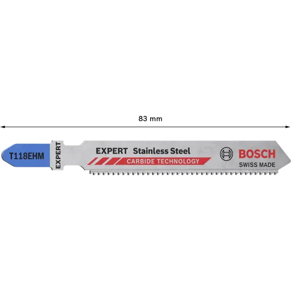 BOSCH 2608900562 pílky do priamočiarky T118EHM EXP 83mm, nerezové plechy 3ks
