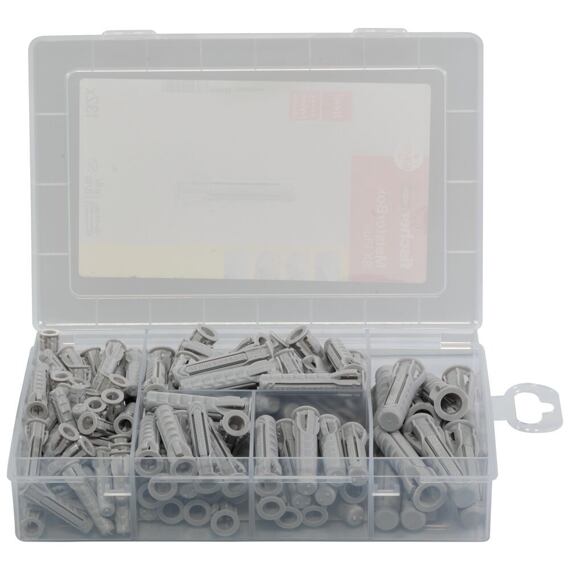 FISCHER 041648 Masterbox SX Plus, hmoždinky SX plus 6*30+8*40+10*50, 132ks