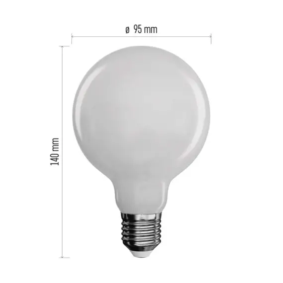 EMOS LED žárovka Filament GLOBE 7,8W E27 teplá bílá 1055lm ZF2150