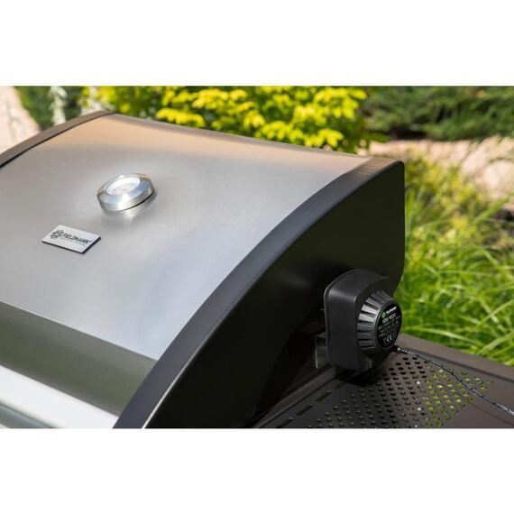 FIELDMANN FZG 9031 grilovací jehla s motorem 230V, 80cm, 2* 4-ramenná vidlice, Cr držáky