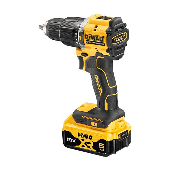 DeWalt DCD100YP2T aku příklepová vrtačka 18V/2*5Ah, 68Nm, 0-450/1650 ot./min., kufr