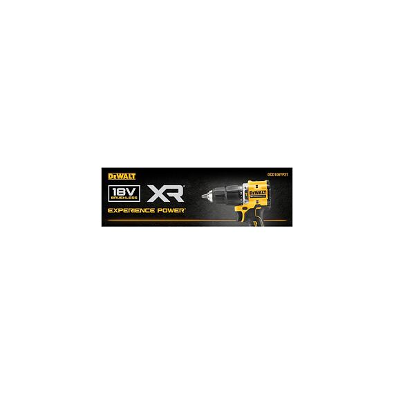 DeWalt DCD100YP2T aku příklepová vrtačka 18V/2*5Ah, 68Nm, 0-450/1650 ot./min., kufr