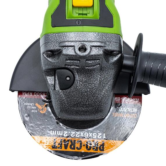 PROCRAFT PWA216 aku bezuhlíková úhlová bruska 20V/2*4Ah, 125mm, 0-3200/8000 ot./min., kufr