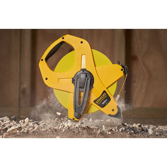STANLEY 2-34-777 pásmo 100m PowerWinder, otvorené, prevod 3:1, tr. presnosti II