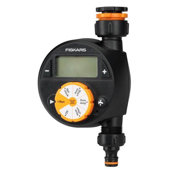 FISKARS 1054791 časovač zavlažovací digitální, 1 výstup, napájení 2*AA (nejsou součástí)