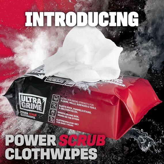 ULTRAGRIME čistící ubrousky PRO POWER SCRUB XXL 38*25cm, super silné, drsnější, 80ks, 59201