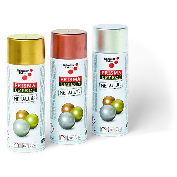 SCHULLER sprej PRISMA EFFECT METALLIC PRO, 400ml, strieborná, špeciálne kovové pigmenty, 91046