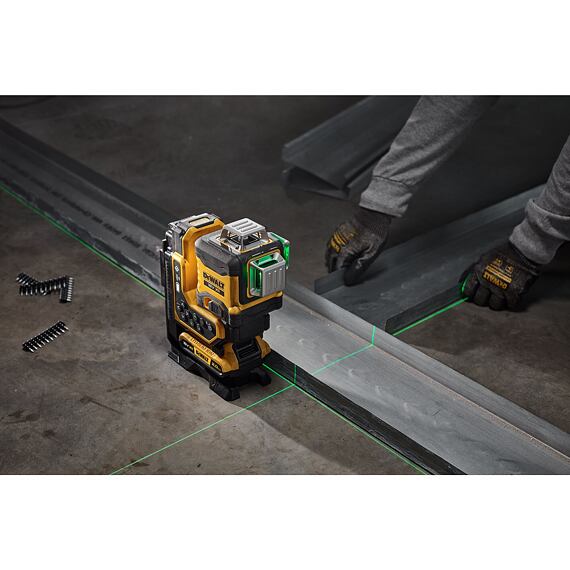 DeWalt DCLE34035D1 laser samonivelační 18V/2Ah XR, zelený, 3*360°, dálkové ovládání, TSTAK