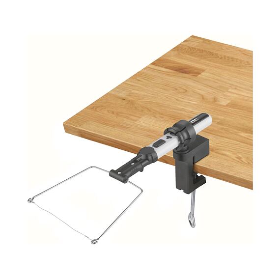 EXTOL Premium řezačka polystyrenu aku 4V/2Ah, struna + nůž, USB nabíjení, 8891504