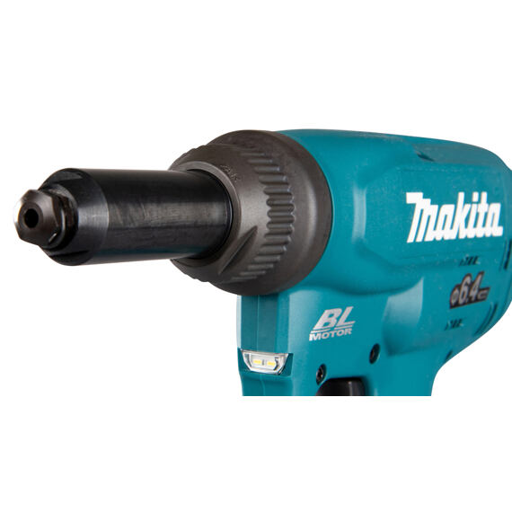 MAKITA DRV250ZJ aku nýtovačka 18V LXT Li-ion, ocel 4,8-6,0mm, nerez 4,8mm, MAKPAC, bez baterie